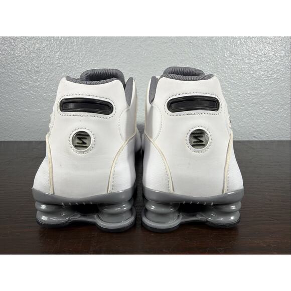 Nike Men\'s Shox NZ Leather White Cool Grey Running Shoes 378341-102 Size 12 main image 5